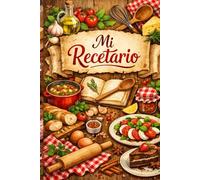 Cuaderno Recetario de Cocina Para Rellenar