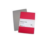 Cuaderno Sketch & Note de 125 g/m?, gris/rosa, tama?o A6, 20 hojas cada una
