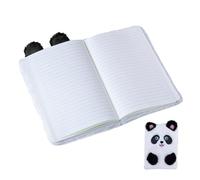Cuaderno suave con textura de peluche | Diario lindo Panda con estilo | Cuaderno de animales de peluche con bordado A5, para estudiantes, profesores, niños, niñas, mujeres y mujeres