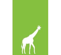 Cuaderno Tapa Dura Rayas Jirafa: 130 paginas para apuntes, color Verde con Jirafa (Agenda o Libreta Tapa Dura Diseño Jirafa)