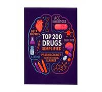 Cuaderno Top 200 Drogas Simplificado Farmacología Libro para Colorear y Guía de Estudio