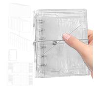 Cuaderno Transparente: Agenda A7, Páginas Interiores Reemplazables, Estilo Acordeón Tríptico | Planificador Portátil Delgado, Organizador Compacto De Bolsillo Para Estudiantes Para Uso En Viajes De Es