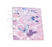 Cuaderno transparente - Cuaderno de almacenamiento con 20 páginas internas, cuaderno de pegatinas transparente | para diario de cinta pequeños accesorios para estudiantes y profesores Personal