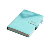 Cuaderno vintage de cuero A5 con tapa blanda, ideal for reuniones de negocios, vida universitaria y escritura diaria. para Mujeres y Hombres(Sky blue)