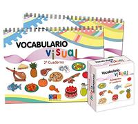 Cuaderno vocabulario visual: Alimentos | Aprender Vocabulario Educación Primaria | tarjetas ilustradas con Acciones