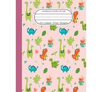 cuaderno vuelta al cole: Mi diario de cuaderno de dinosaurios para niños, diario de la era de los dinosaurios, libro de ejercicios escolares, tamaño 8.5 x 11 pulgadas, 100 páginas.