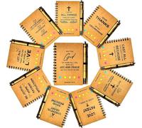 Cuadernos cristianos Diarios oración a granel Regalos cristianos inspiradores Cuaderno bíblico con bolígrafos versículos bíblicos para miembros la iglesia gruposestudio bíblico y familias la iglesia
