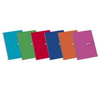 Cuadernos Cuarto(A5) Enri. Paquete 5 unidades. Tapa Dura. 80 Hojas cuadrícula 4x4. Surtido aleatorio, 4º