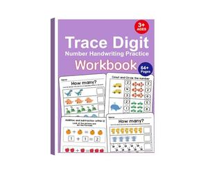 Cuadernos de ejercicios de matemáticas seguros para niños, Herramienta de aprendizaje para la práctica aritmética, Cuaderno de ejercicios educativo con páginas robustas, accesorio de