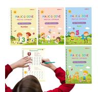 Cuadernos de escritura ranurados reutilizables, práctica de escritura a mano ranurada para los | Libro de escritura ranurado para práctica de escritura para niños pequeños | Actividades de aprendizaje