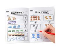 Cuadernos De Matemáticas Infantiles - Ilustraciones de Colores Brillantes Herramienta de Aprendizaje,Libros De Matemáticas Para Niños,para Niños Niñas Estudiantes Profesores Padres Escuela en Casa Aul