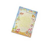 Cuadernos de notas con diseño de oso de conejos fáciles de usar Textura de de notas portátil no adhesivo Adecuado para estudio Bloc de notas no adhesivo