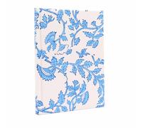Cuadernos encuadernados en algodón 20x15cm - 96 páginas - Floral azul pálido