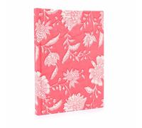 Cuadernos encuadernados en algodón 20x15cm - 96 páginas - Floral rosa