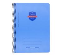 Cuadernos Espiral PRAXTON Premium, Folio 80H Cuadros 5 mm. Tapa Plástico, Pack x6