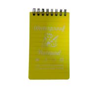Cuadernos impermeables, prácticos cuadernos de bolsillo, pequeños blocs de notas con espirales, páginas rayadas, bloc de notas de campo para oficina al aire libre, todo tipo de clima, papel