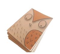 Cuadernos Inspiradores 10 cuadernos de bolsillo pequeños y bonitos de papel kraft, 64 K, 16 hojas en blanco, minibloc de notas for estudiantes, viajeros, material escolar(Animal series)