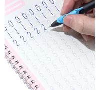 Cuadernos mágicos de escritura a mano, libro de escritura mágico para actividades de aprendizaje preescolar, práctica de escritura a mano ranurada para niños de 3 a 5 años, reutilizable