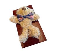 Cuadernos Marrones Para Niñas - Diario Con De Peluche De 7x12 Cm, Bloc De Notas De Dibujos Animados | Algodón, Diario Con Cubierta Peluda De Papel, Diseño De Encuadernación Con Puntadas De Textu