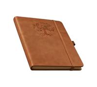 Cuadernos para Escribir y Hacer Journaling | Libreta de Piel con Tapa Dura y Puntos Retro | Cuadernos para la escritura | para Escribir, Tomar Notas, Planificar en Escuela, Trabajo, Oficina y Hogar