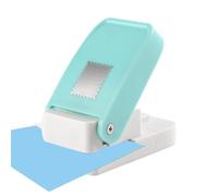 Cuadrada Perforadora Sello, Troqueladora Sello Hecha A Mano, Stamp Puncher Portátil Multifuncional, PP, Para Manualidades Con Papel, Álbumes De Recortes Y Manualidades DIY