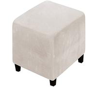 Cuadrada/Rectangular Funda Otomana Elásticas, 50x50/60x60/40x40 Funda de Reposapiés Elástico Sofá Protector de Puff Funda Protectora para Taburete Cuadrado con Parte Inferior Elástica ( Color : #9 , S