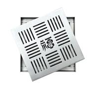 Cuadradas Cubierta de Drenaje Al Aire Libre, Rejilla de Drenaje y Marco de Acero Inoxidable 304, Tapa Desague Terraza Extraíble para Césped, Jardín y Parques(50 * 50 * 3cm/20 * 20 * 1in)