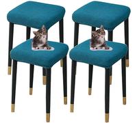 Cuadrado Funda Taburete 4/2/1 Piezas Elástica Piano Fundas De Cojines para Taburetes Jacquard Universal Suave Cubierta De Asiento De Taburete para Hogar/Cocina/Bar/Oficin (Color : B6, Size : 4PCS)