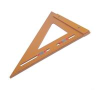 Cuadrado multifuncional 2 en 1 para carpintería con regla triangular ajustable y deslizador de posicionamiento para perforación precisa y marcado de ángulo (320 x 320)