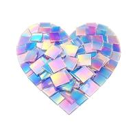 Cuadrados Acrílicos Holográficos | 100 Piezas De Resina Ligera Y Colorida - Lámina Acrílica Holográfica | para Mujeres Hombres Arte Mosaico Resina Joyería Hogar Interior