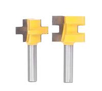 Cuadrados de diente de diente de diente bit t tragamonedas enrutadores de pisos bits de molinería de carpintería 1-1/8 pulgadas de diámetro