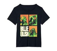 Cuadrados de Fotos Oficiales de Billie Eilish Hit ME Hard and Soft Camiseta, Mujer Tallas Grandes, Negro, 3XL Grande