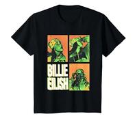 Cuadrados de Fotos Oficiales de Billie Eilish Hit ME Hard and Soft Camiseta, Niños, Negro, 3 años