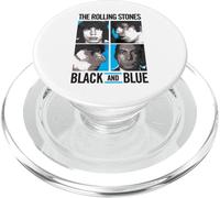 Cuadrados de Fotos Oficiales de The Rolling Stones Negro y Azul PopSockets PopGrip para MagSafe