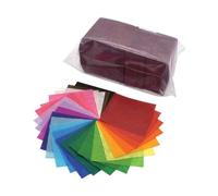 Cuadrados de pañuelos de lujo Bleeding Art, 25 colores surtidos, 1-1/2 x 1-1/2 pulgadas, 2500 cuadrados