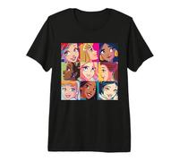 Cuadrícula de arte pop con personajes de princesas de Disney Camiseta premium