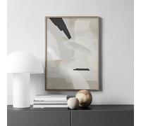 Cuadro abstracto de líneas femeninas estilo Matisse, estilo boho geométrico, en lienzo, ideal para decoración de sala de estar (70x100cm).