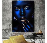 Cuadro abstracto horizontal sobre lienzo, impresiones artísticas para pared, póster, imagen moderna para el hogar, sala de estar, baño, bar y oficina (80 x 120 cm, sin marco)