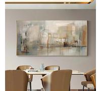 Cuadro abstracto moderno grande en lienzo, arte de pared, decoración del hogar, póster impreso, decoración de dormitorio (60 x 120 cm)