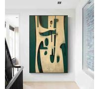 Cuadro abstracto para pared sobre lienzo, decoración de gran tamaño para sala de estar (70x100cm (28x39in)/Sin marco)