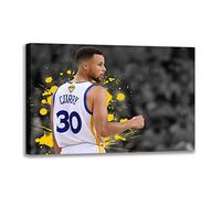 Cuadro Artístico De Baloncesto Stephen Curry Póster Cuadros De Pared para Decoración De Sala De Estar Dormitorio Deporte Lienzo Ventilador Regalo (Art-3,30x45 cm(Sin Marco))