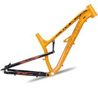 Cuadro Bicicleta 17" Bicicleta Montaña Softail De 27.5" con Doble Suspensión,con Frenos Disco Aleación Aluminio, Ideal For DH/XC/Am Cuadro Liberación Rápida 135 Mm Green,27.5"