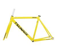 Cuadro bicicleta carretera 700C en aleación de aluminio ligera, cuadro competición cierre rápido, tallas 49/52/55/58 cm, incluye horquilla delantera, fácil montaje y ajuste(Color-21,52cm)
