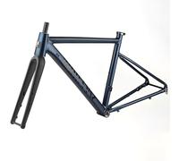 Cuadro bicicleta carretera y gravel 700C de aleación de aluminio, frenos de disco, cuadro competición con cableado interno, eje pasante 12x142mm, para bici de alto rendimiento(Blue,48cm)