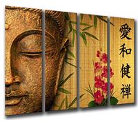 Cuadro Buda fotografico Base Madera, 131 x 62 cm, Buda, Buddha, Relax, Zen, Meditacion Ref. 26066