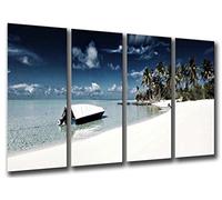 Cuadro Buda fotografico Base Madera, 131 x 62 cm, Paisaje Playa Relax, Meditacion Ref. 26048