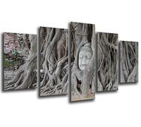 Cuadro Buda fotografico base madera, 165 x 62 cm, Buda, Buddha, Relax, Zen, Meditacion ref. 26095