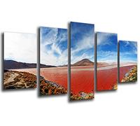 Cuadro Buda fotografico Base Madera, 165 x 62 cm, Paisaje Laguna Colorada Ref. 26070