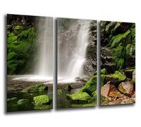 Cuadro Buda fotografico Base Madera, 97 x 62 cm, Paisaje Cascadas Relax, Meditacion Ref. 26046