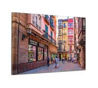 Cuadro Casco Viejo de Bilbao, Zazpi Kaleak en Metacrilato. Medidas: 120x82